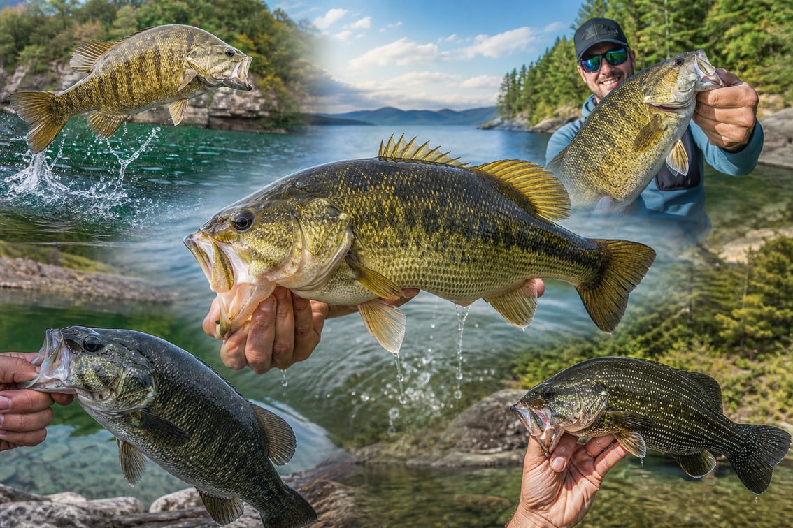 Tipos de black bass del mundo: las especies de Micropterus (2026)
